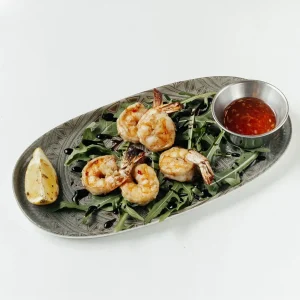 Хвосты креветки на гриле