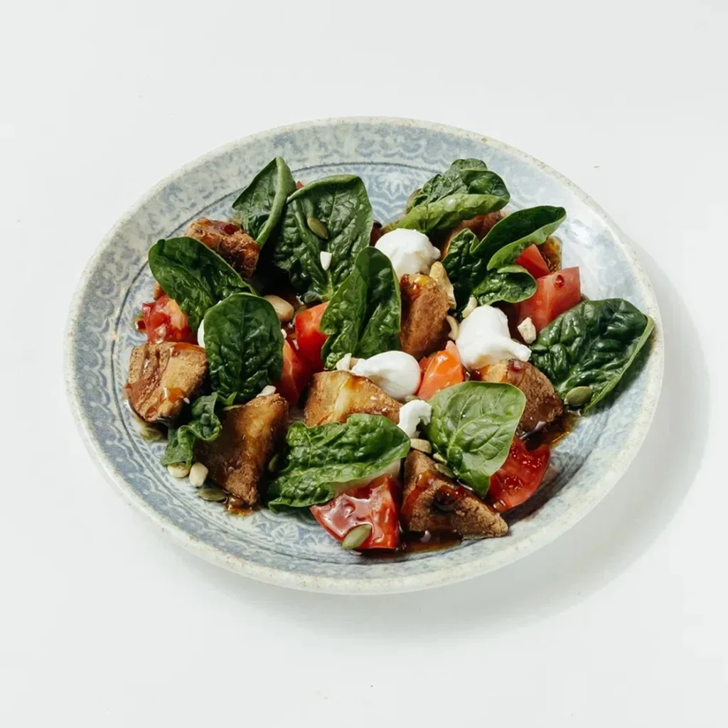 Салат с хрустящим баклажаном