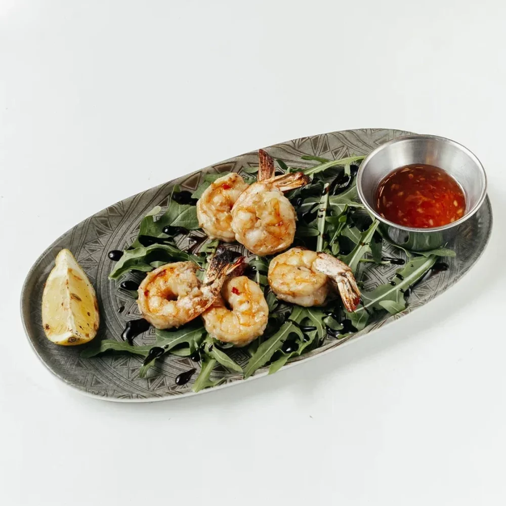 Хвосты креветки на гриле